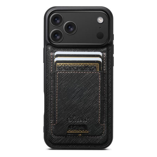 Suteni H17 Cross Grain Leather MagSafe Detachable Wallet Phone Case, For iPhone 18 Pro, For iPhone 18 Pro Max, For iPhone 17 Pro Max, For iPhone 17 Pro, For iPhone 17, For iPhone Air, For iPhone 16 Pro Max, For iPhone 16 Pro, For iPhone 16 Plus        ...