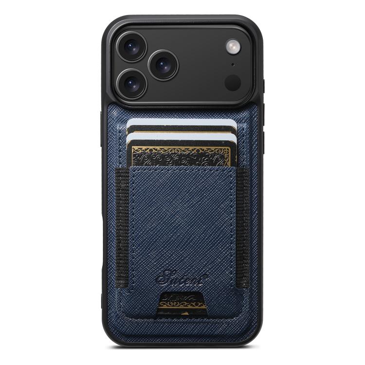 Suteni H17 Cross Grain Leather MagSafe Detachable Wallet Phone Case, For iPhone 18, For iPhone 18 Pro, For iPhone 18 Pro Max, For iPhone 17 Pro Max, For iPhone 17 Pro, For iPhone 17, For iPhone Air, For iPhone 16 Pro Max, For iPhone 16 Pro             ...