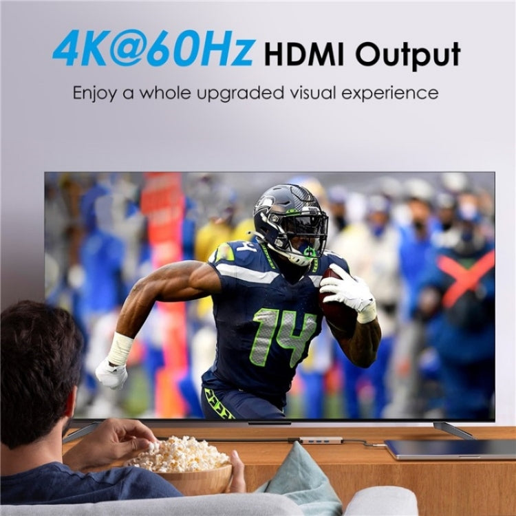 WAVLINK UHP3416 7-in-1 PD100W Charging SD / TF Card Reader 4K HD Type-C Docking Station, UHP3416