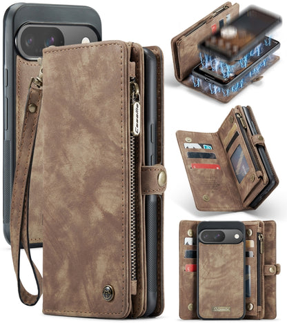 CaseMe 008 Detachable Multifunctional Leather Phone Case, For Google Pixel 11 Pro XL, For Google Pixel 11 / 11 Pro, For Google Pixel 10 Pro XL, For Google Pixel 10 / 10 Pro, For Google Pixel 9a, For Google Pixel 9 Pro XL, For Google Pixel 9 / 9 Pro
