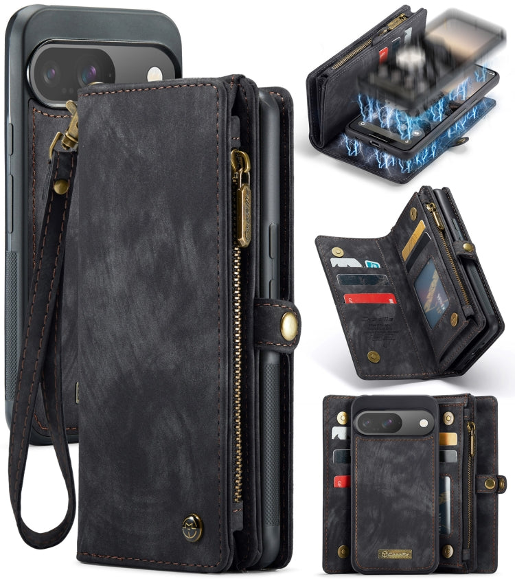 CaseMe 008 Detachable Multifunctional Leather Phone Case, For Google Pixel 11 Pro XL, For Google Pixel 11 / 11 Pro, For Google Pixel 10 Pro XL, For Google Pixel 10 / 10 Pro, For Google Pixel 9a, For Google Pixel 9 Pro XL, For Google Pixel 9 / 9 Pro