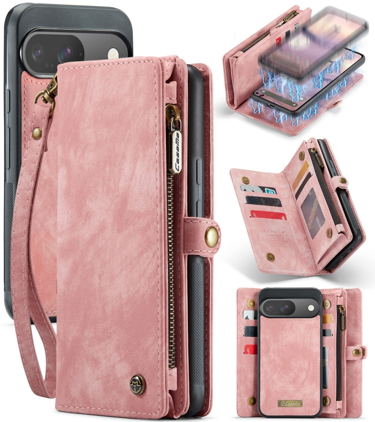 CaseMe 008 Detachable Multifunctional Leather Phone Case, For Google Pixel 11 Pro XL, For Google Pixel 11 / 11 Pro, For Google Pixel 10 Pro XL, For Google Pixel 10 / 10 Pro, For Google Pixel 9a, For Google Pixel 9 Pro XL, For Google Pixel 9 / 9 Pro