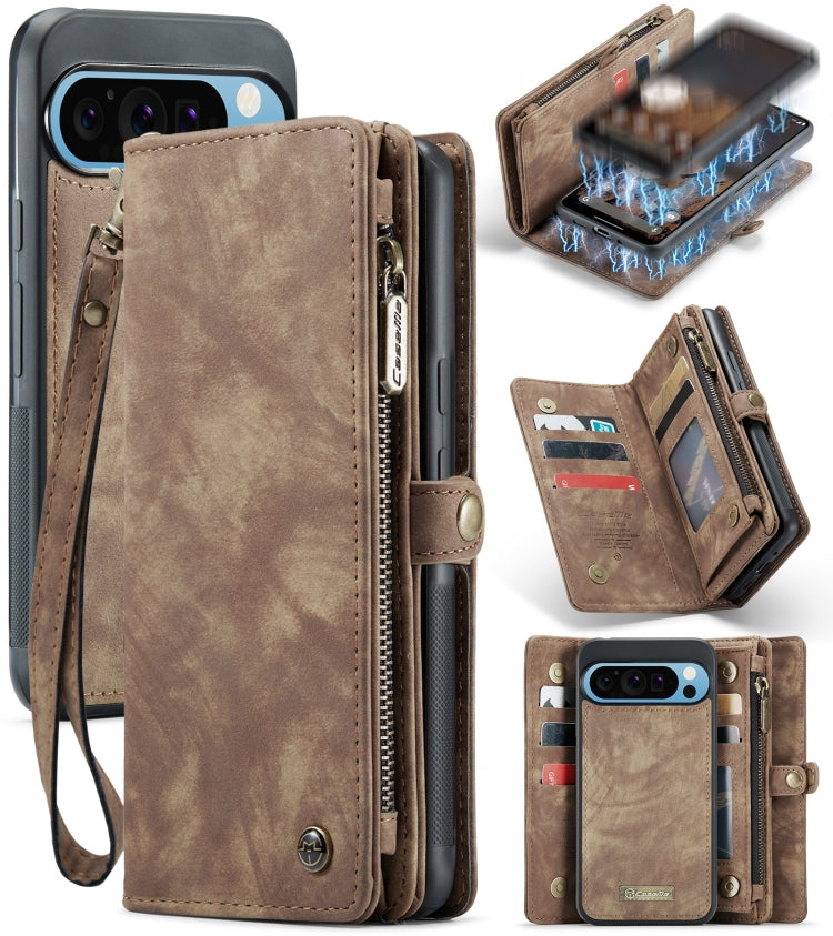 CaseMe 008 Detachable Multifunctional Leather Phone Case, For Google Pixel 11 Pro XL, For Google Pixel 11 / 11 Pro, For Google Pixel 10 Pro XL, For Google Pixel 10 / 10 Pro, For Google Pixel 9a, For Google Pixel 9 Pro XL, For Google Pixel 9 / 9 Pro