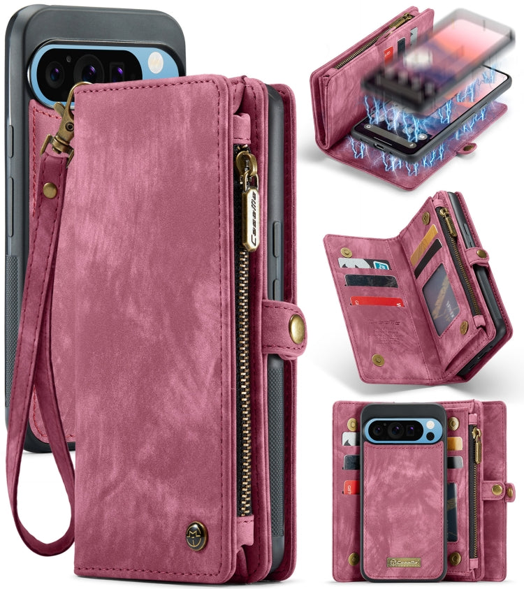 CaseMe 008 Detachable Multifunctional Leather Phone Case, For Google Pixel 11 Pro XL, For Google Pixel 11 / 11 Pro, For Google Pixel 10 Pro XL, For Google Pixel 10 / 10 Pro, For Google Pixel 9a, For Google Pixel 9 Pro XL, For Google Pixel 9 / 9 Pro