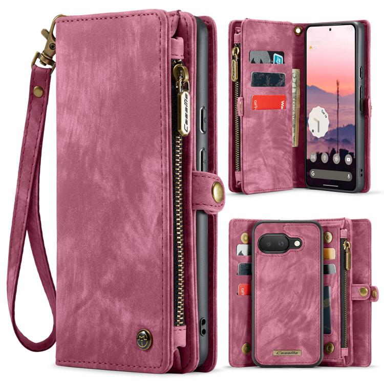 CaseMe 008 Detachable Multifunctional Leather Phone Case, For Google Pixel 11 Pro XL, For Google Pixel 11 / 11 Pro, For Google Pixel 10 Pro XL, For Google Pixel 10 / 10 Pro, For Google Pixel 9a, For Google Pixel 9 Pro XL, For Google Pixel 9 / 9 Pro