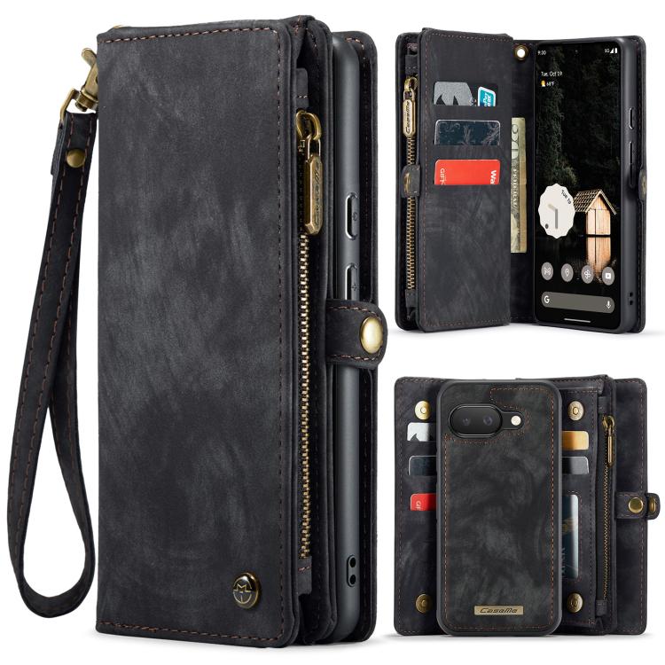 CaseMe 008 Detachable Multifunctional Leather Phone Case, For Google Pixel 11 Pro XL, For Google Pixel 11 / 11 Pro, For Google Pixel 10 Pro XL, For Google Pixel 10 / 10 Pro, For Google Pixel 9a, For Google Pixel 9 Pro XL, For Google Pixel 9 / 9 Pro