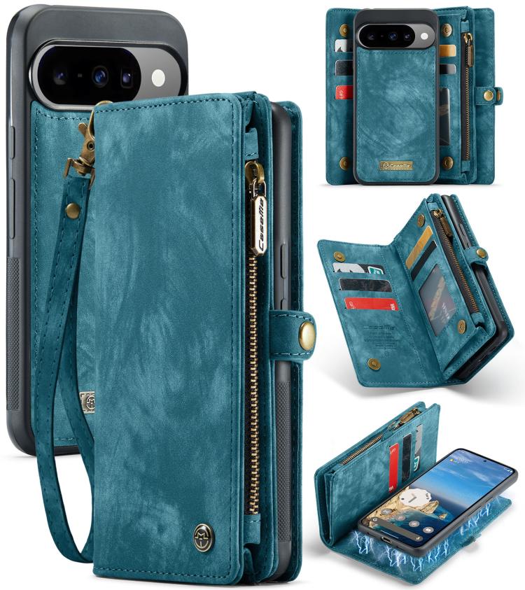 CaseMe 008 Detachable Multifunctional Leather Phone Case, For Google Pixel 11 Pro XL, For Google Pixel 11 / 11 Pro, For Google Pixel 10 Pro XL, For Google Pixel 10 / 10 Pro, For Google Pixel 9a, For Google Pixel 9 Pro XL, For Google Pixel 9 / 9 Pro