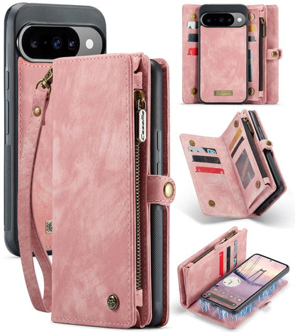 CaseMe 008 Detachable Multifunctional Leather Phone Case, For Google Pixel 11 Pro XL, For Google Pixel 11 / 11 Pro, For Google Pixel 10 Pro XL, For Google Pixel 10 / 10 Pro, For Google Pixel 9a, For Google Pixel 9 Pro XL, For Google Pixel 9 / 9 Pro