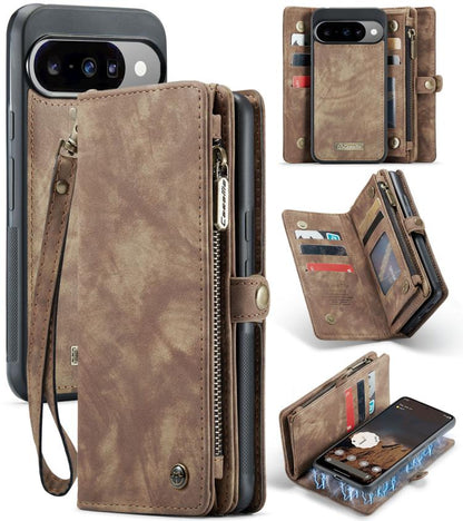 CaseMe 008 Detachable Multifunctional Leather Phone Case, For Google Pixel 11 Pro XL, For Google Pixel 11 / 11 Pro, For Google Pixel 10 Pro XL, For Google Pixel 10 / 10 Pro, For Google Pixel 9a, For Google Pixel 9 Pro XL, For Google Pixel 9 / 9 Pro