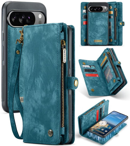 CaseMe 008 Detachable Multifunctional Leather Phone Case, For Google Pixel 11 Pro XL, For Google Pixel 11 / 11 Pro, For Google Pixel 10 Pro XL, For Google Pixel 10 / 10 Pro, For Google Pixel 9a, For Google Pixel 9 Pro XL, For Google Pixel 9 / 9 Pro