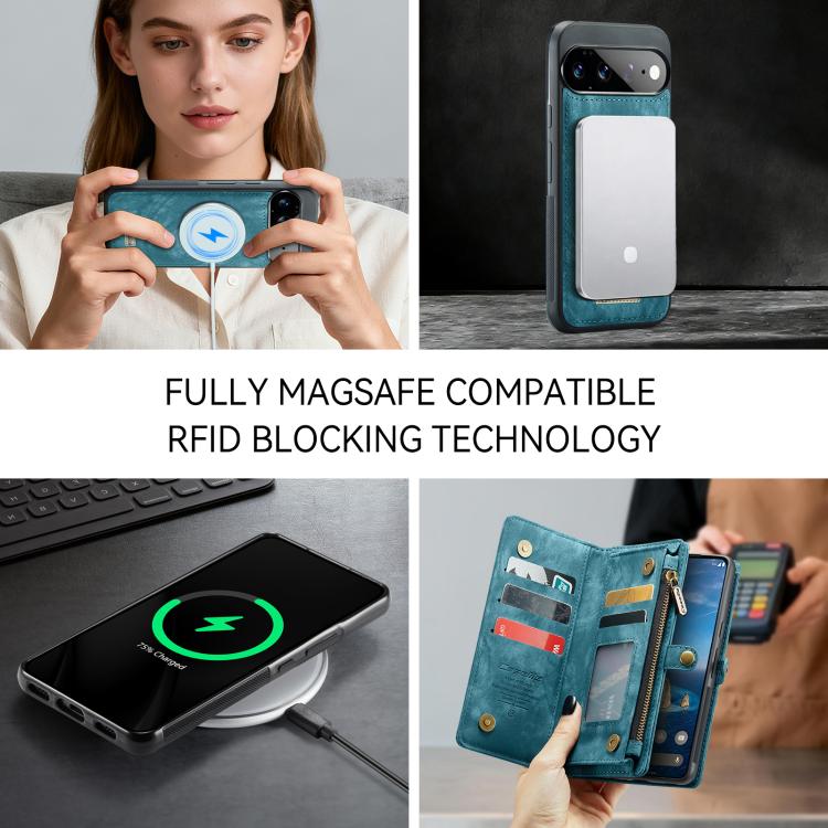 CaseMe 008 Detachable Multifunctional Leather Phone Case, For Google Pixel 11 Pro XL, For Google Pixel 11 / 11 Pro, For Google Pixel 10 Pro XL, For Google Pixel 10 / 10 Pro, For Google Pixel 9a, For Google Pixel 9 Pro XL, For Google Pixel 9 / 9 Pro
