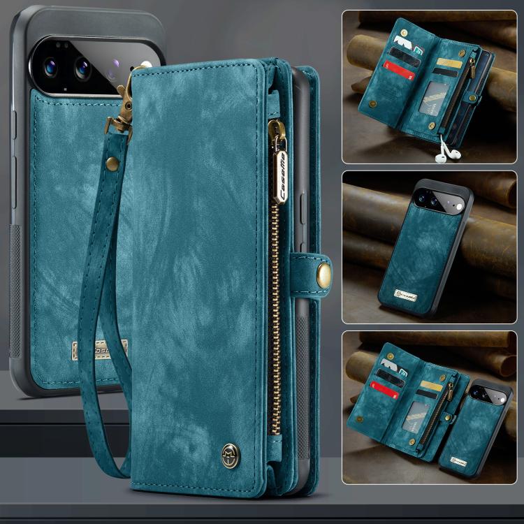 CaseMe 008 Detachable Multifunctional Leather Phone Case, For Google Pixel 11 Pro XL, For Google Pixel 11 / 11 Pro, For Google Pixel 10 Pro XL, For Google Pixel 10 / 10 Pro, For Google Pixel 9a, For Google Pixel 9 Pro XL, For Google Pixel 9 / 9 Pro