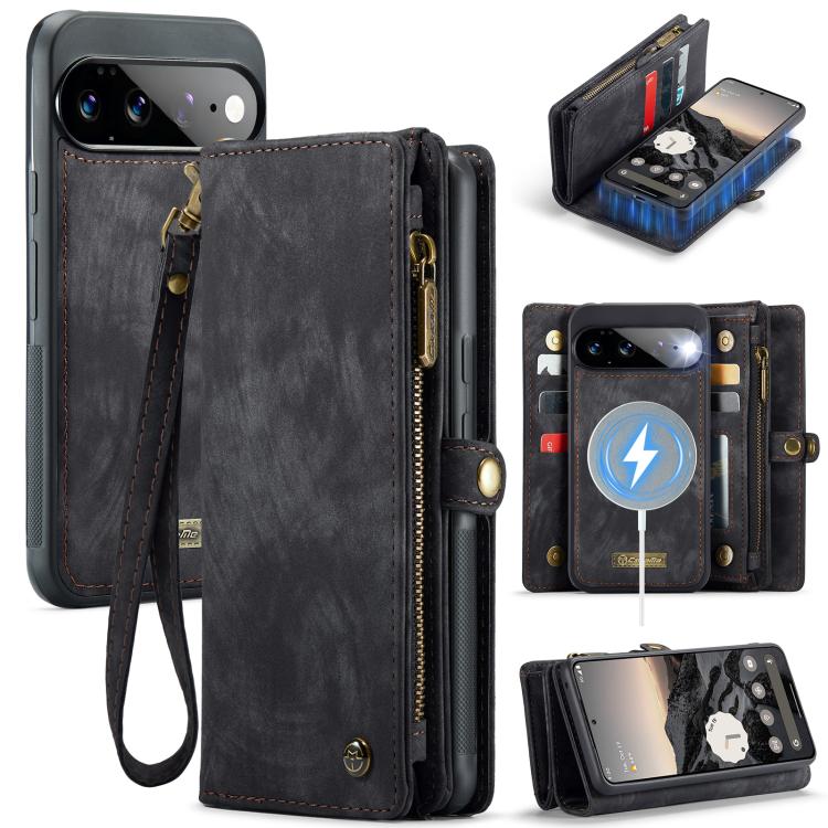 CaseMe 008 Detachable Multifunctional Leather Phone Case, For Google Pixel 11 Pro XL, For Google Pixel 11 / 11 Pro, For Google Pixel 10 Pro XL, For Google Pixel 10 / 10 Pro, For Google Pixel 9a, For Google Pixel 9 Pro XL, For Google Pixel 9 / 9 Pro