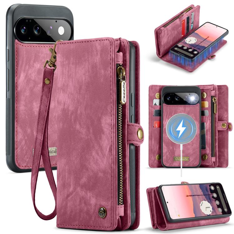 CaseMe 008 Detachable Multifunctional Leather Phone Case, For Google Pixel 11 Pro XL, For Google Pixel 11 / 11 Pro, For Google Pixel 10 Pro XL, For Google Pixel 10 / 10 Pro, For Google Pixel 9a, For Google Pixel 9 Pro XL, For Google Pixel 9 / 9 Pro