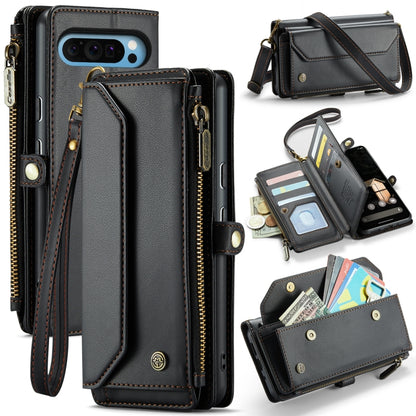 CaseMe C36 Card Slots Zipper Wallet RFID Anti-theft Leather Phone Case, For Google Pixel 11 Pro XL, For Google Pixel 11 / 11 Pro, For Google Pixel  10a, For Google Pixel 9 Pro XL / 10 Pro XL, For Google  Pixel 10 / 10 Pro / 9, For Google Pixel 9a