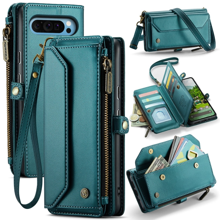 CaseMe C36 Card Slots Zipper Wallet RFID Anti-theft Leather Phone Case, For Google Pixel 11 Pro XL, For Google Pixel 11 / 11 Pro, For Google Pixel  10a, For Google Pixel 9 Pro XL / 10 Pro XL, For Google  Pixel 10 / 10 Pro / 9, For Google Pixel 9a