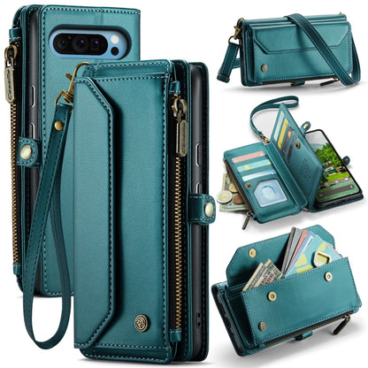 CaseMe C36 Card Slots Zipper Wallet RFID Anti-theft Leather Phone Case, For Google Pixel 11 Pro XL, For Google Pixel 11 / 11 Pro, For Google Pixel  10a, For Google Pixel 9 Pro XL / 10 Pro XL, For Google  Pixel 10 / 10 Pro / 9, For Google Pixel 9a