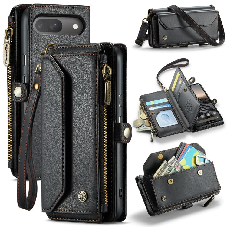 CaseMe C36 Card Slots Zipper Wallet RFID Anti-theft Leather Phone Case, For Google Pixel 11 Pro XL, For Google Pixel 11 / 11 Pro, For Google Pixel  10a, For Google Pixel 9 Pro XL / 10 Pro XL, For Google  Pixel 10 / 10 Pro / 9, For Google Pixel 9a