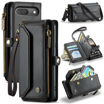CaseMe C36 Card Slots Zipper Wallet RFID Anti-theft Leather Phone Case, For Google Pixel 11 Pro XL, For Google Pixel 11 / 11 Pro, For Google Pixel  10a, For Google Pixel 9 Pro XL / 10 Pro XL, For Google  Pixel 10 / 10 Pro / 9, For Google Pixel 9a