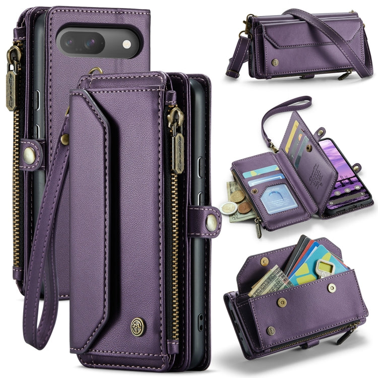 CaseMe C36 Card Slots Zipper Wallet RFID Anti-theft Leather Phone Case, For Google Pixel 11 Pro XL, For Google Pixel 11 / 11 Pro, For Google Pixel  10a, For Google Pixel 9 Pro XL / 10 Pro XL, For Google  Pixel 10 / 10 Pro / 9, For Google Pixel 9a