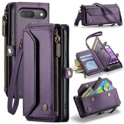 CaseMe C36 Card Slots Zipper Wallet RFID Anti-theft Leather Phone Case, For Google Pixel 11 Pro XL, For Google Pixel 11 / 11 Pro, For Google Pixel  10a, For Google Pixel 9 Pro XL / 10 Pro XL, For Google  Pixel 10 / 10 Pro / 9, For Google Pixel 9a
