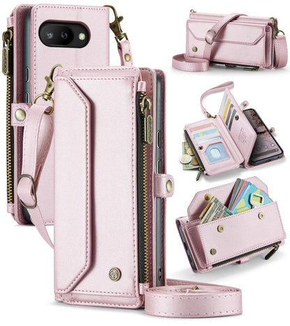CaseMe C36 Card Slots Zipper Wallet RFID Anti-theft Leather Phone Case, For Google Pixel 11 Pro XL, For Google Pixel 11 / 11 Pro, For Google Pixel  10a, For Google Pixel 9 Pro XL / 10 Pro XL, For Google  Pixel 10 / 10 Pro / 9, For Google Pixel 9a