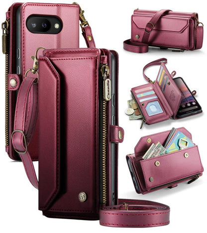 CaseMe C36 Card Slots Zipper Wallet RFID Anti-theft Leather Phone Case, For Google Pixel 11 Pro XL, For Google Pixel 11 / 11 Pro, For Google Pixel  10a, For Google Pixel 9 Pro XL / 10 Pro XL, For Google  Pixel 10 / 10 Pro / 9, For Google Pixel 9a