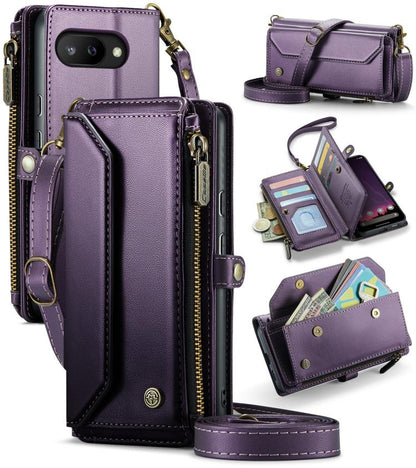 CaseMe C36 Card Slots Zipper Wallet RFID Anti-theft Leather Phone Case, For Google Pixel 11 Pro XL, For Google Pixel 11 / 11 Pro, For Google Pixel  10a, For Google Pixel 9 Pro XL / 10 Pro XL, For Google  Pixel 10 / 10 Pro / 9, For Google Pixel 9a