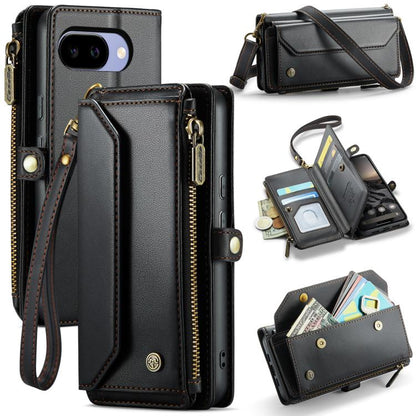 CaseMe C36 Card Slots Zipper Wallet RFID Anti-theft Leather Phone Case, For Google Pixel 11 Pro XL, For Google Pixel 11 / 11 Pro, For Google Pixel  10a, For Google Pixel 9 Pro XL / 10 Pro XL, For Google  Pixel 10 / 10 Pro / 9, For Google Pixel 9a