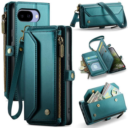 CaseMe C36 Card Slots Zipper Wallet RFID Anti-theft Leather Phone Case, For Google Pixel 11 Pro XL, For Google Pixel 11 / 11 Pro, For Google Pixel  10a, For Google Pixel 9 Pro XL / 10 Pro XL, For Google  Pixel 10 / 10 Pro / 9, For Google Pixel 9a