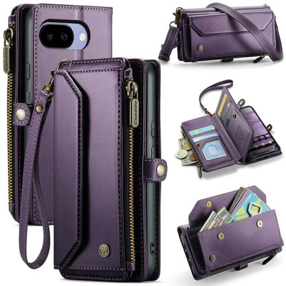 CaseMe C36 Card Slots Zipper Wallet RFID Anti-theft Leather Phone Case, For Google Pixel 11 Pro XL, For Google Pixel 11 / 11 Pro, For Google Pixel  10a, For Google Pixel 9 Pro XL / 10 Pro XL, For Google  Pixel 10 / 10 Pro / 9, For Google Pixel 9a