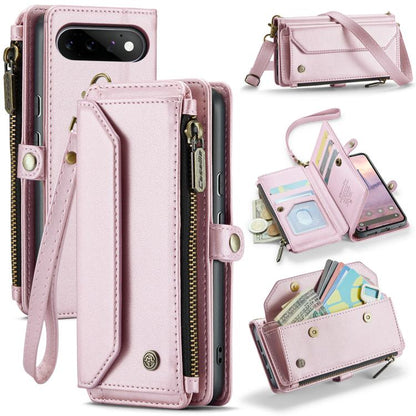 CaseMe C36 Card Slots Zipper Wallet RFID Anti-theft Leather Phone Case, For Google Pixel 11 Pro XL, For Google Pixel 11 / 11 Pro, For Google Pixel  10a, For Google Pixel 9 Pro XL / 10 Pro XL, For Google  Pixel 10 / 10 Pro / 9, For Google Pixel 9a