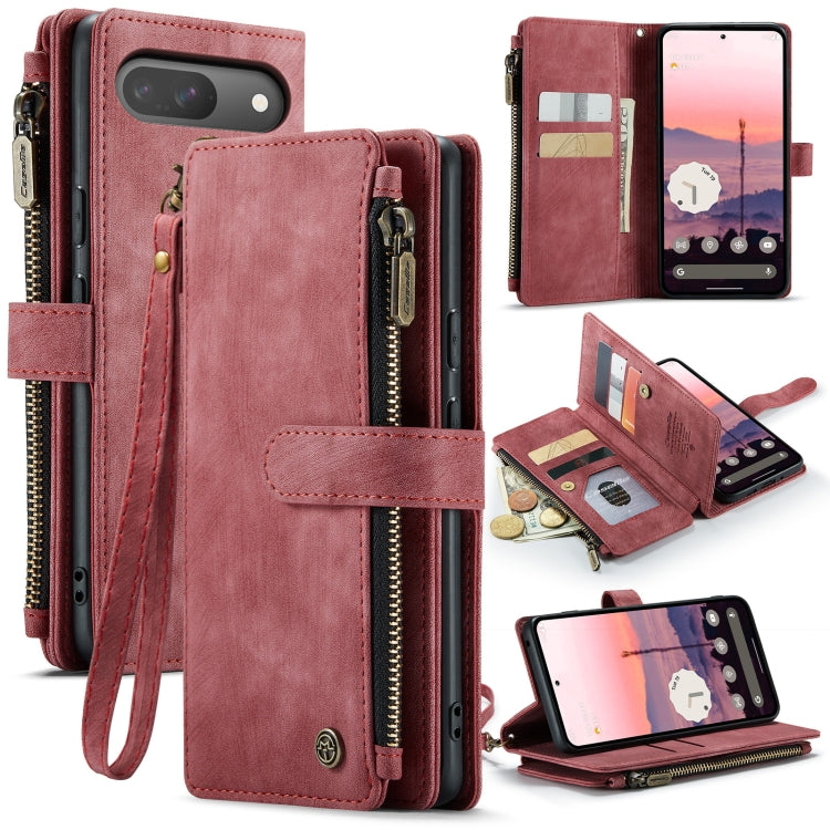 CaseMe C30 Card Slots Zipper Wallet Leather Phone Case, For Google Pixel 11 / 11 Pro, For Google Pixel 10a, For Google Pixel 9 Pro XL / 10 Pro XL, For Google Pixel 10 / 10 Pro / 9, For Google Pixel 9a, For Google Pixel 11 Pro XL