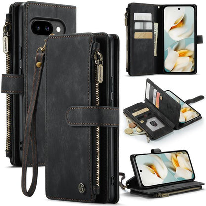 CaseMe C30 Card Slots Zipper Wallet Leather Phone Case, For Google Pixel 11 / 11 Pro, For Google Pixel 10a, For Google Pixel 9 Pro XL / 10 Pro XL, For Google Pixel 10 / 10 Pro / 9, For Google Pixel 9a, For Google Pixel 11 Pro XL