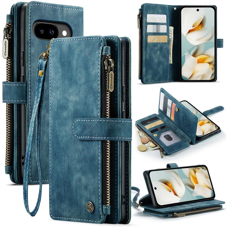 CaseMe C30 Card Slots Zipper Wallet Leather Phone Case, For Google Pixel 11 / 11 Pro, For Google Pixel 10a, For Google Pixel 9 Pro XL / 10 Pro XL, For Google Pixel 10 / 10 Pro / 9, For Google Pixel 9a, For Google Pixel 11 Pro XL