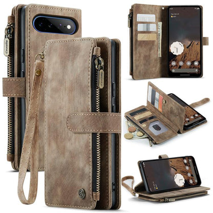 CaseMe C30 Card Slots Zipper Wallet Leather Phone Case, For Google Pixel 11 / 11 Pro, For Google Pixel 10a, For Google Pixel 9 Pro XL / 10 Pro XL, For Google Pixel 10 / 10 Pro / 9, For Google Pixel 9a, For Google Pixel 11 Pro XL