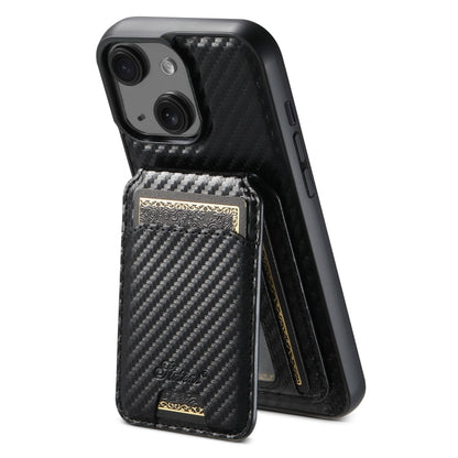 Suteni TXWH18 Carbon Fiber Texture Detachable Wallet MagSafe Phone Case, For iPhone 18 Pro, For iPhone 18 Pro Max, For iPhone 17 Pro Max, For iPhone 17 Pro, For iPhone 17, For iPhone 17 Air, For iPhone 16 Pro Max, For iPhone 16 Pro, For iPhone 16 Plus ...