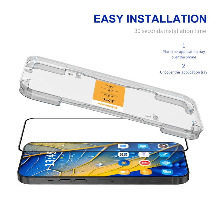 ENKAY Easy Install High Alumina Silicon Full Glass Film, For Tecno Spark 30C