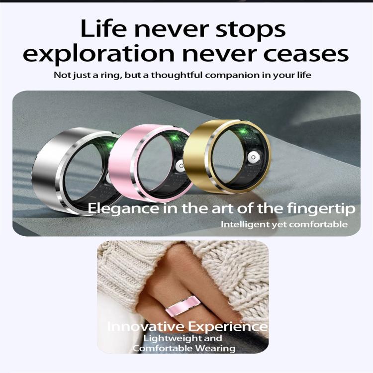 R5 SIZE 9 Smart Ring, Support Health Monitoring / Multiple Sports Modes