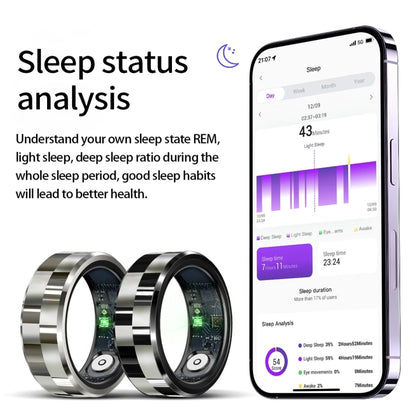 R9 SIZE 10 Smart Ring, Support Health Monitoring / Gesture Control / Somatosensory Games