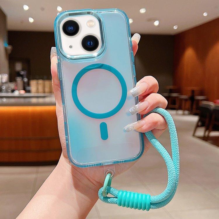Bright Shadow  Magsafe Discoloration Phone Case with Wrist Strap