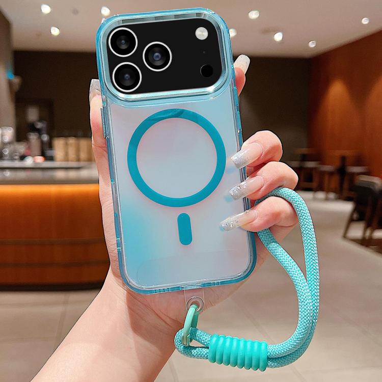 Bright Shadow  Magsafe Discoloration Phone Case with Wrist Strap, For iPhone 17 Pro Max, For iPhone 17 Pro, For iPhone 17, For iPhone Air, For iPhone 16 Pro Max, For iPhone 16 Pro, For iPhone 16 Plus, For iPhone 16, For iPhone 15 Pro Max               ...