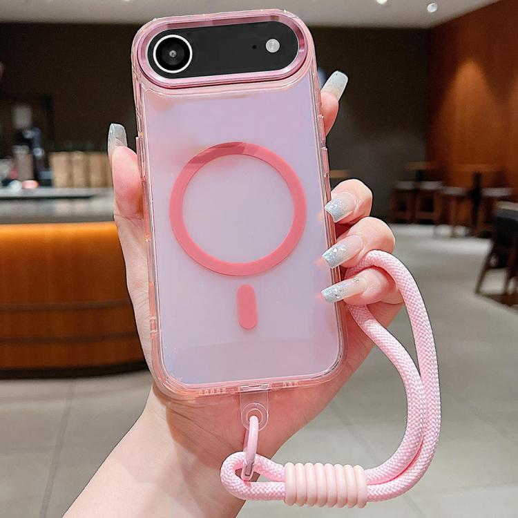 Bright Shadow  Magsafe Discoloration Phone Case with Wrist Strap, For iPhone 17 Pro Max, For iPhone 17 Pro, For iPhone 17, For iPhone Air, For iPhone 16 Pro Max, For iPhone 16 Pro, For iPhone 16 Plus, For iPhone 16, For iPhone 15 Pro Max               ...