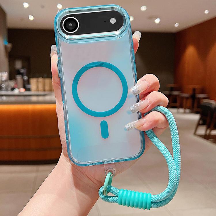 Bright Shadow  Magsafe Discoloration Phone Case with Wrist Strap, For iPhone 17 Pro Max, For iPhone 17 Pro, For iPhone 17, For iPhone Air, For iPhone 16 Pro Max, For iPhone 16 Pro, For iPhone 16 Plus, For iPhone 16, For iPhone 15 Pro Max               ...
