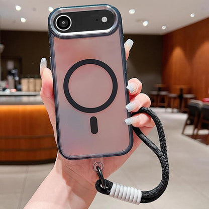 Bright Shadow  Magsafe Discoloration Phone Case with Wrist Strap, For iPhone 17 Pro Max, For iPhone 17 Pro, For iPhone 17, For iPhone Air, For iPhone 16 Pro Max, For iPhone 16 Pro, For iPhone 16 Plus, For iPhone 16, For iPhone 15 Pro Max               ...