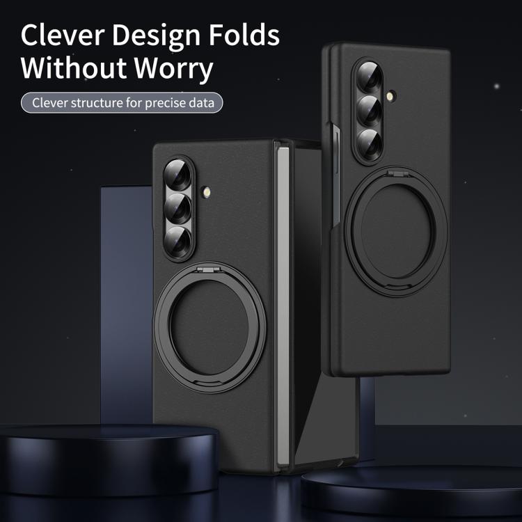 Thunderbolt 360 Rotating Holder Shockproof Phone Case, For Galaxy Z Fold8 Ultra 5G, For Galaxy Z Fold7, For Galaxy Z Fold6, For Galaxy Z Fold5 5G, For Galaxy Z Fold4, For Galaxy Z Fold3