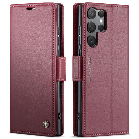 CaseMe 023 Schmetterlingsschnalle Litschi-Textur RFID Anti-Diebstahl Leder-Handyhülle, für Galaxy A17