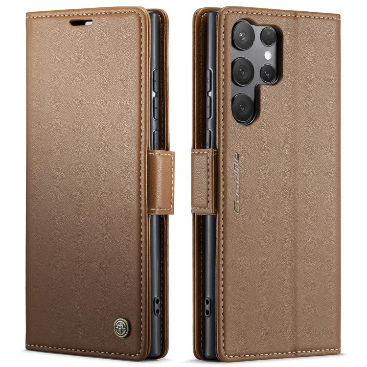 CaseMe 023 Butterfly Buckle Litchi Texture RFID Anti-theft Leather Phone Case, For Samsung Galaxy S26+ 5G, For Samsung Galaxy S26 Ultra 5G, For Samsung Galaxy S26 5G, For Samsung Galaxy Z Flip7 FE, For Samsung Galaxy S25 FE 5G, For Samsung Galaxy Z Fol...