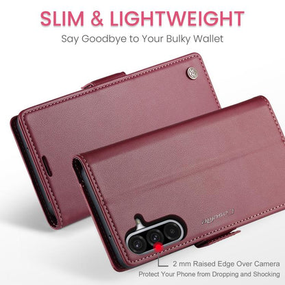 CaseMe 023 Butterfly Buckle Litchi Texture RFID Anti-theft Leather Phone Case, For Galaxy A17