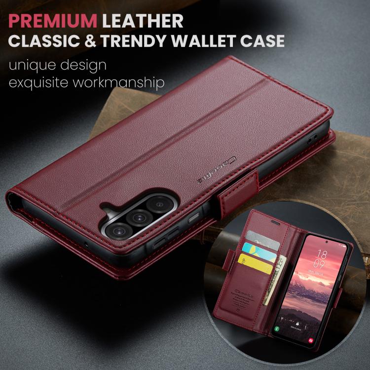 CaseMe 023 Butterfly Buckle Litchi Texture RFID Anti-theft Leather Phone Case, For Galaxy A17
